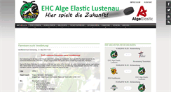 Desktop Screenshot of ehc-lustenau.at